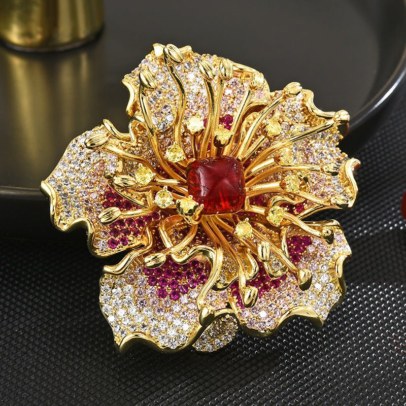 AILONMEI Floral Series Brooch Jewelry For Woman Fashion, Large Costume Broches & Pins Christmas Gift