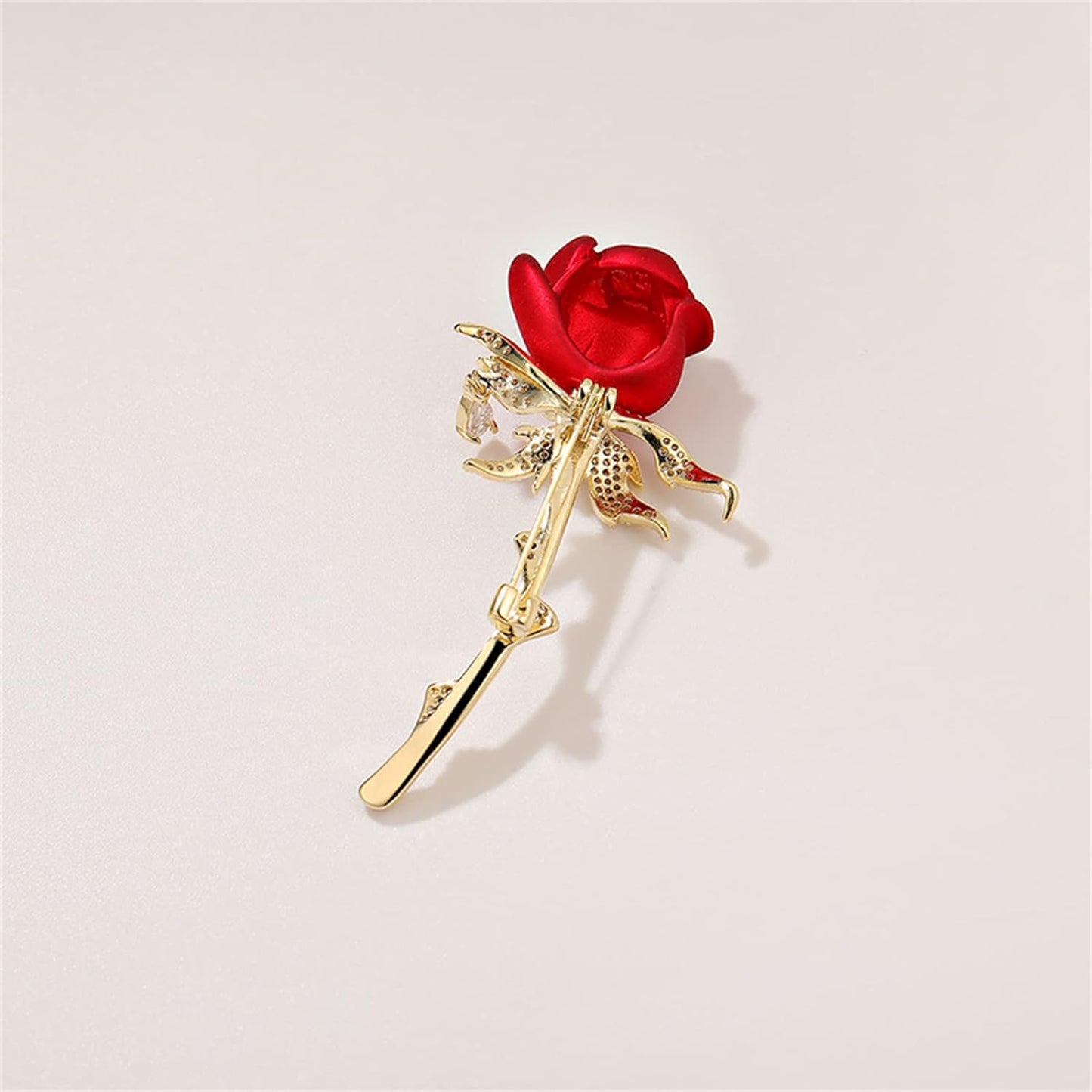 AILONMEI Red Rose Brooch Pins For Women Fashion Floral Series