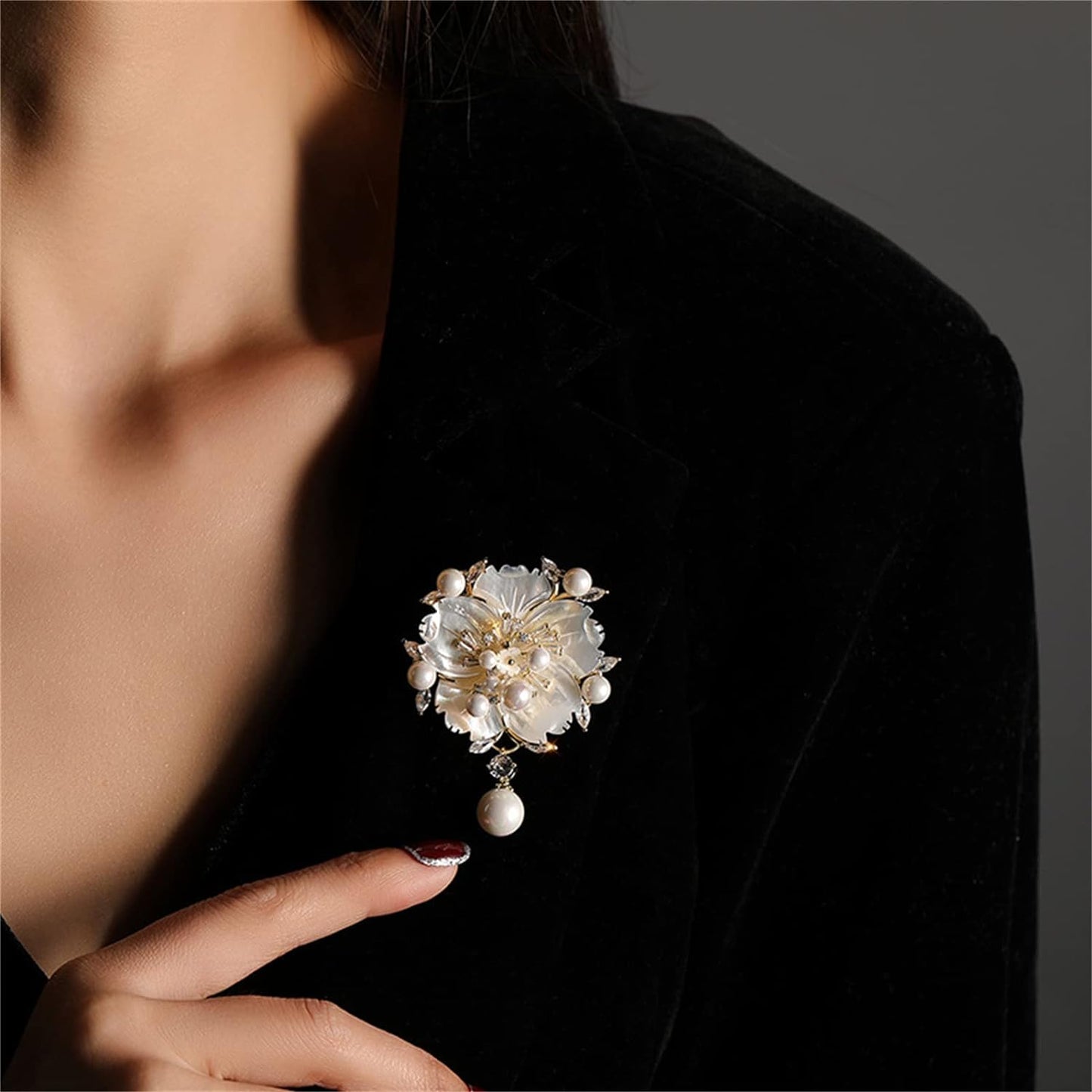 AILONMEI Serie Floral Broche Joyería Para Mujer 