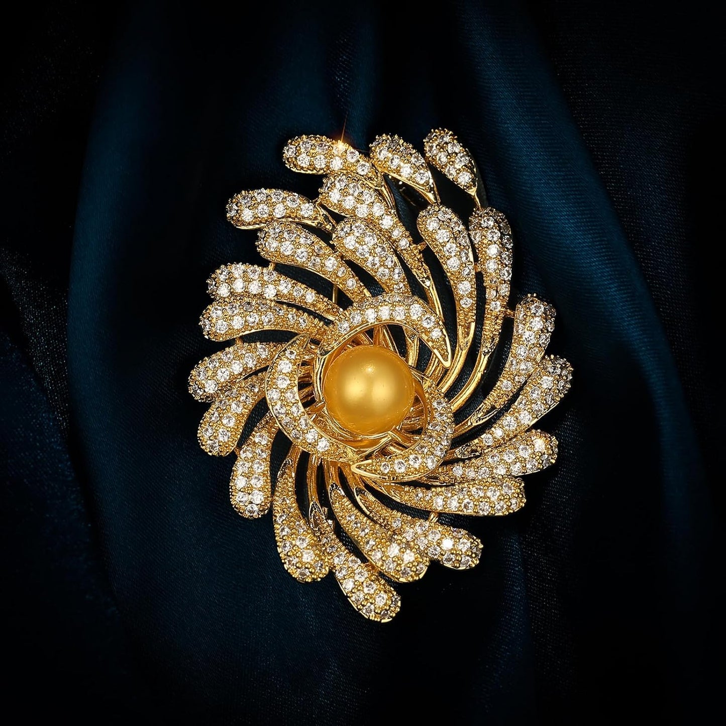 AILONMEI Luxury Pearl Brooches Jewelry for Women Fashion