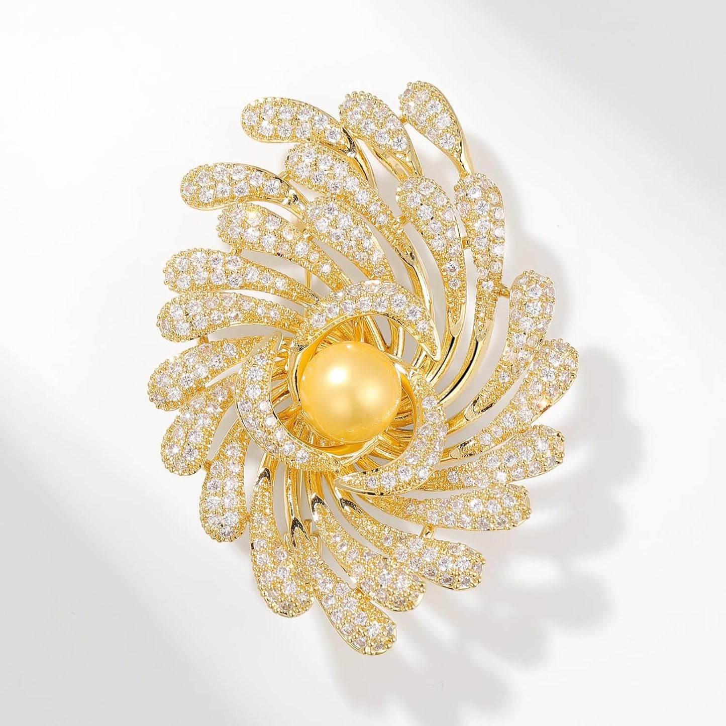 AILONMEI Luxury Pearl Brooches Jewelry for Women Fashion